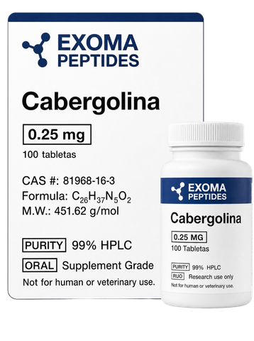 Cabergolina 0.25 mg × 100 tabletas